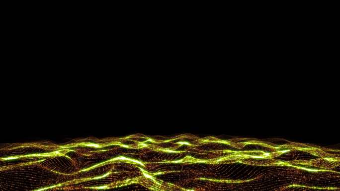 金色粒子流动背景