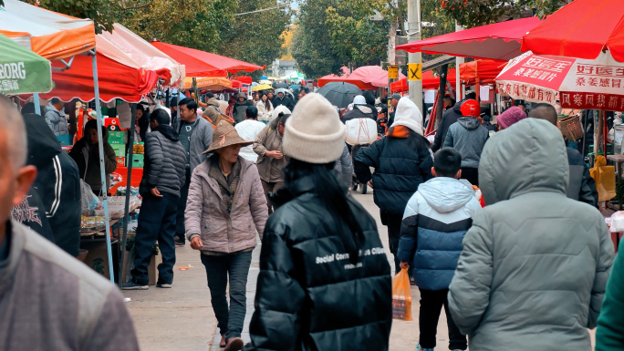 春节 买菜 烟火气 市井生活