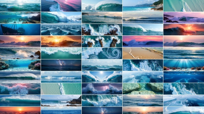 4k超宽屏海浪升格绝美海景海洋奇观合集