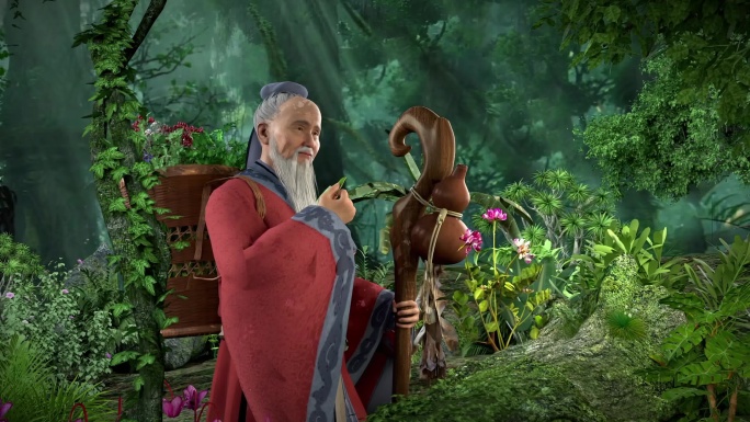 华佗古代老中医采药制药