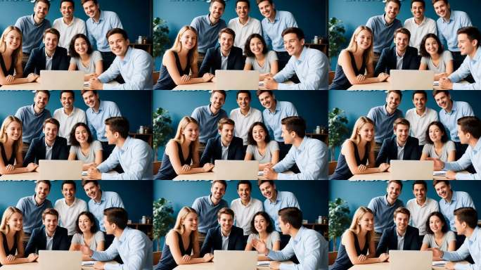 商务团队办公场景