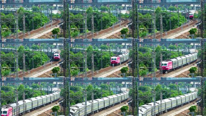 绿皮火车蜿蜒前行