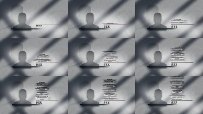 警示教育 人生履历