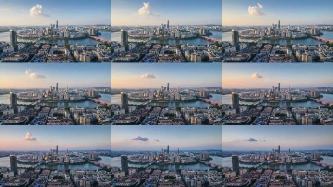 柳州城市夜景延时摄影