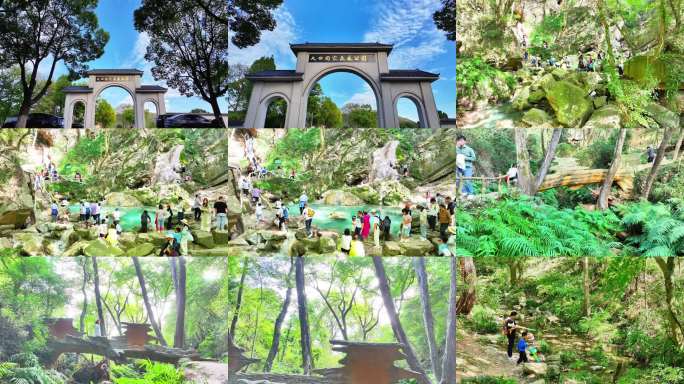 大口国家森林公园 钟祥 户外 九级天溪