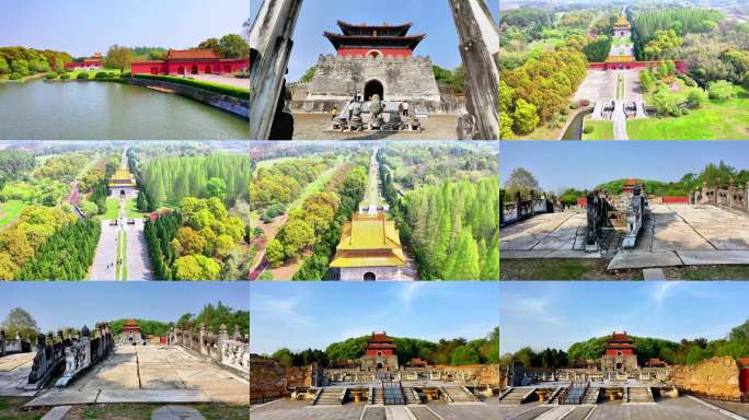 明显陵 世界文化遗产 钟祥 遗迹 神道