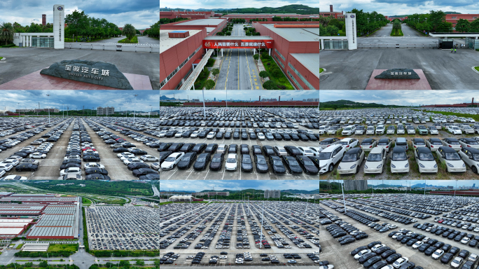 柳州五菱汽车现代化工厂厂区航拍