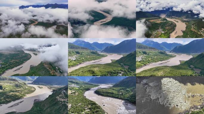 西藏自治区林芝市 滔滔江水的雅鲁藏布江