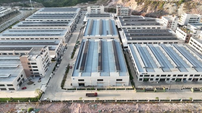 4K工业园区航拍全景丽水万洋