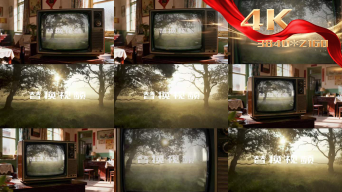 带音效怀旧电视老电视