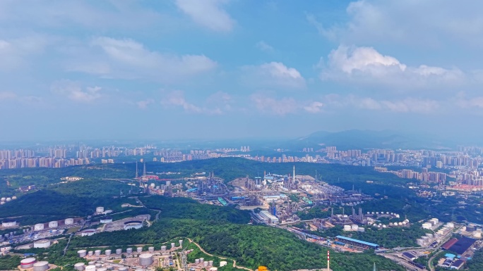 4K湖北荆门石化 石化产业园 城市工业区