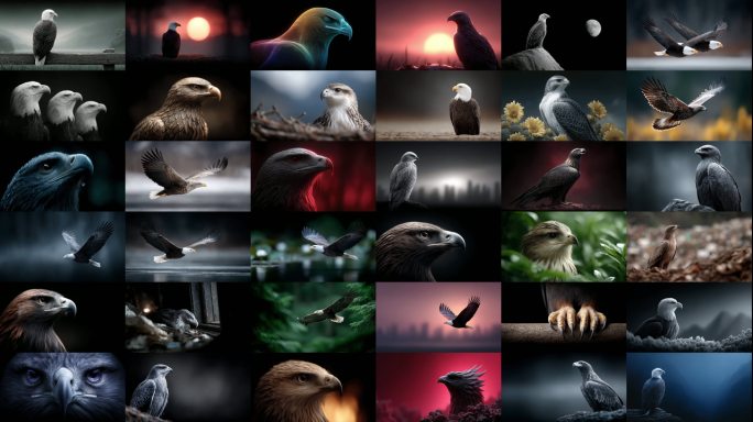 猛禽之姿鹰击长空尽显野性力量