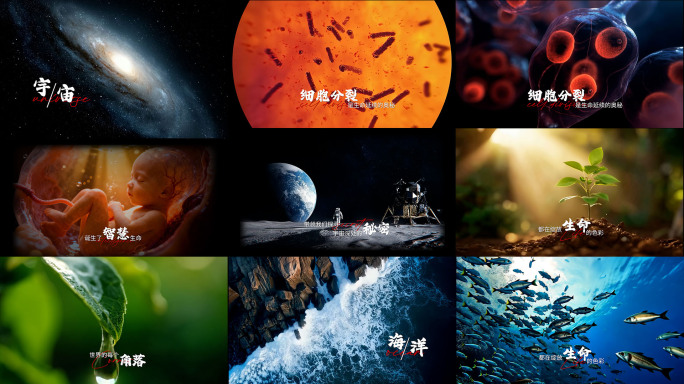 （PR模板）概念AI医疗开场混剪宣传片头