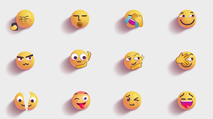 多款3D表情包动画视频工程3（带通道）