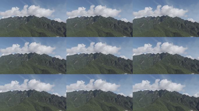 青山连绵起伏延时 神农架 五指峰 大山