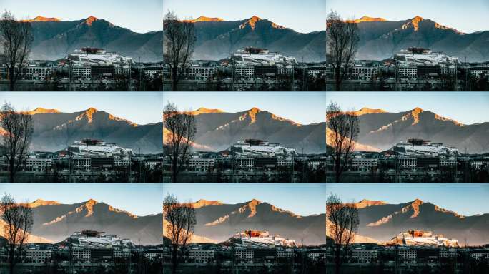 布达拉宫日出延时