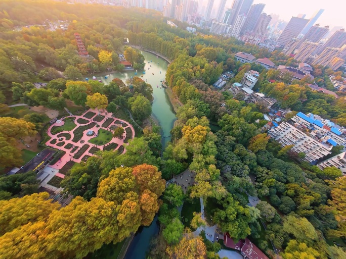 4K武汉解放公园FPV穿越机航拍合集