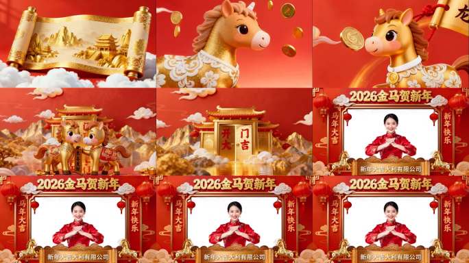 马年 新年 年会 片头 开场 2026
