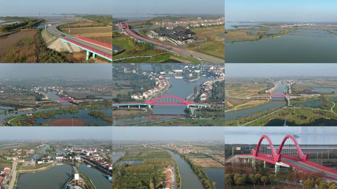 梁子湖磨刀矶大桥旅游集散中心人才湿地公园