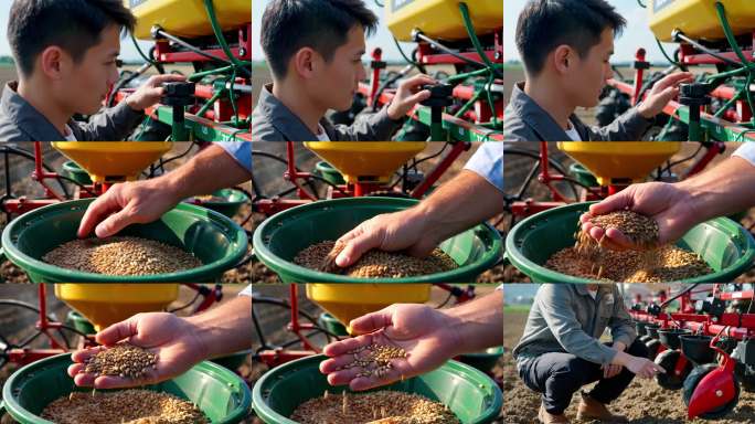 现代农业播种作业智能农机播种过程