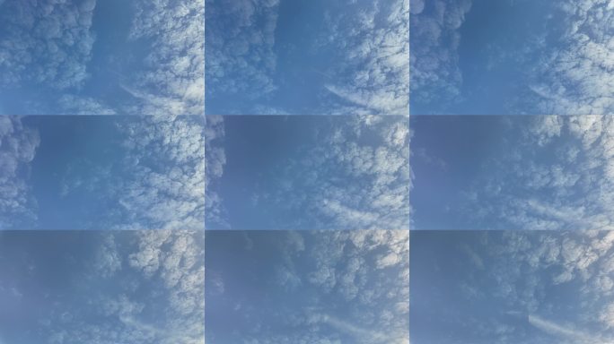 蓝天白云流动素材