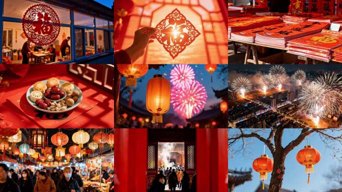2026新年春节素材集锦春节传统习俗氛围