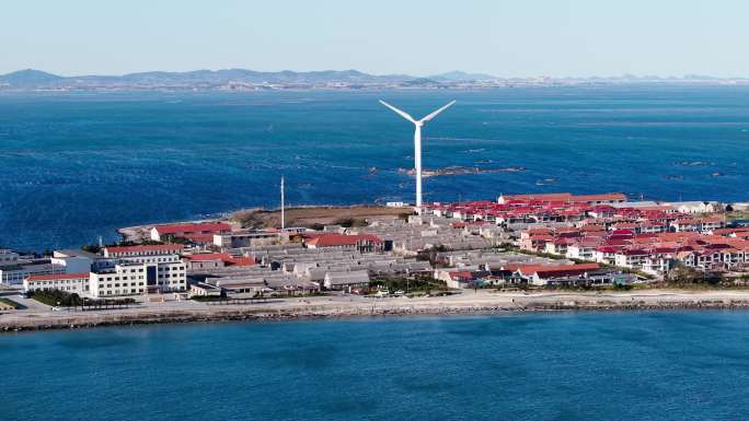 海草房 海边村落风光