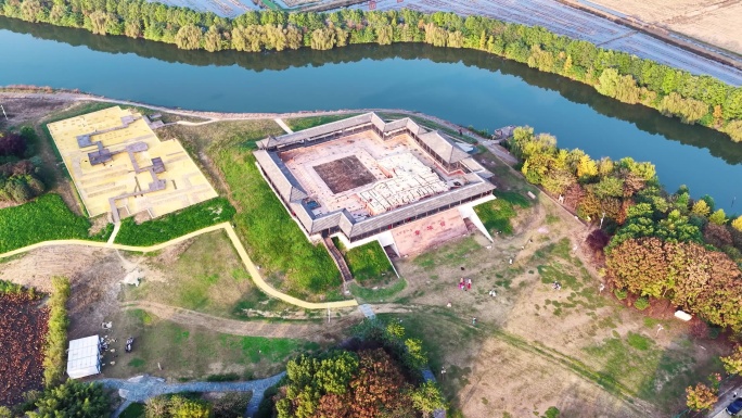 潜江龙湾章华台遗址航拍