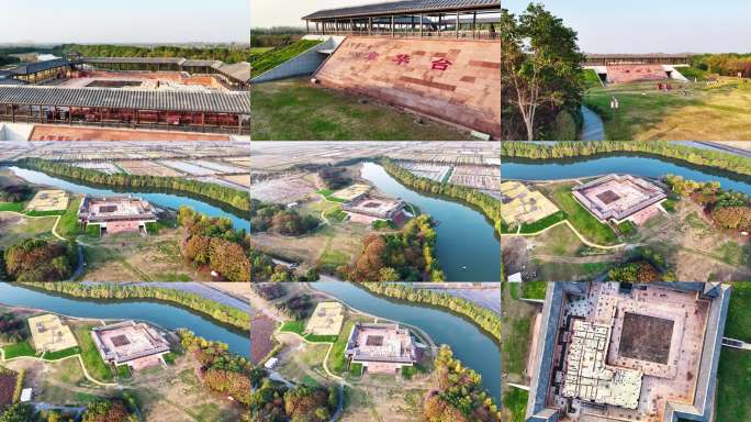 潜江龙湾章华台遗址航拍