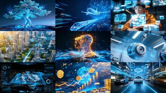 科技ai未来生活大数据智慧城市芯片机