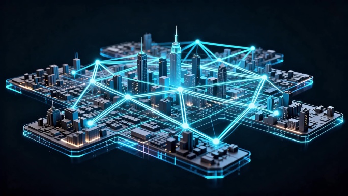 城市网络数据连接 数字网络与城市融合