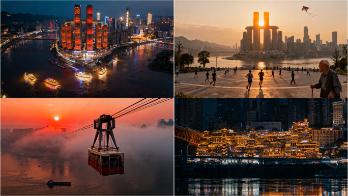 城市风光集锦  城市夜景与地标建筑