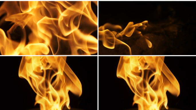 高速火焰 3个镜头 4K