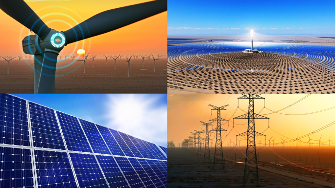 风电电力戈壁能源风能发电
