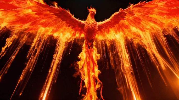 中国风火焰凤凰涅槃震撼大气开场
