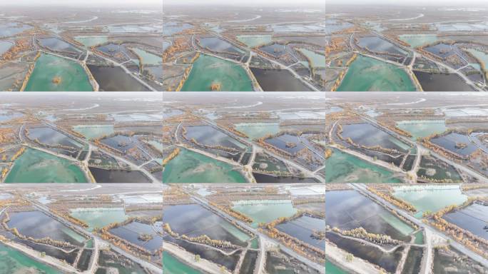 田野水域交错景观