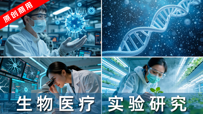 智慧医疗未来科技医学医院基因生物实验室