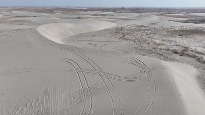 航拍沙漠沙丘地貌