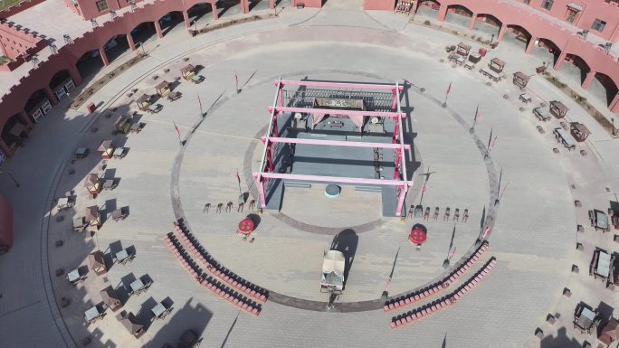 大漠古建筑群风光