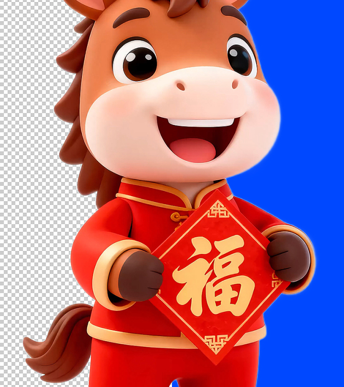 马年 卡通 新年 拜年 小马 马年 IP