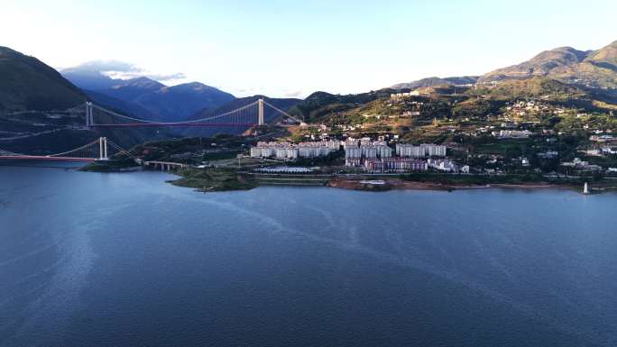 A807高水位下的黎明安置区 4K素材