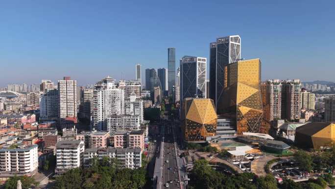 「航拍」柳州市中心&五星步行街4k60p