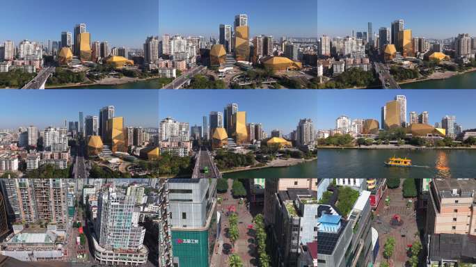 「航拍」柳州市中心&五星步行街4k60p