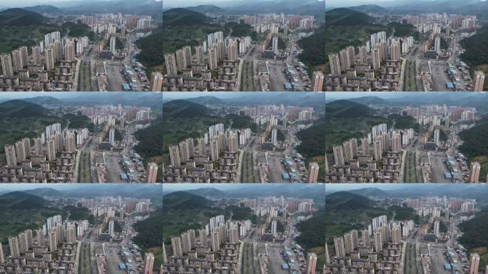 贵州遵义道真县城航拍全景