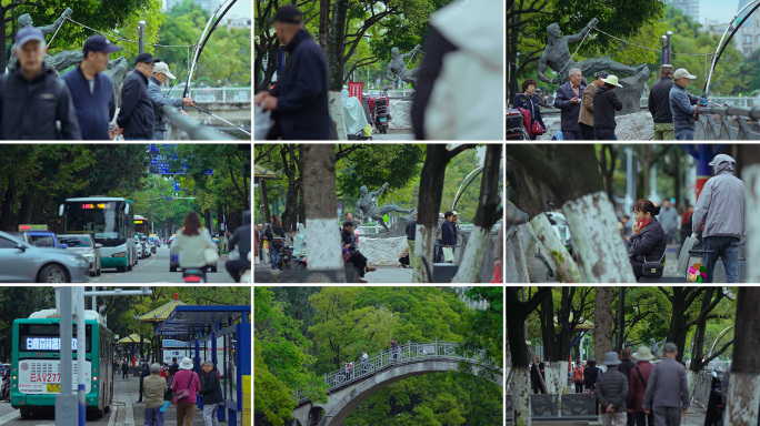 老人背影镜头 老龄化社会 养老 关爱老人