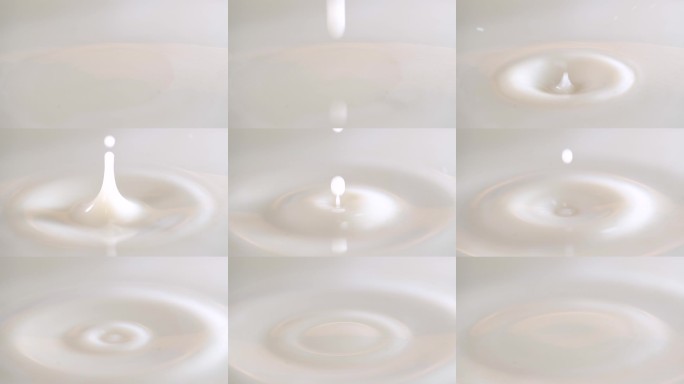 牛奶滴落升格镜头