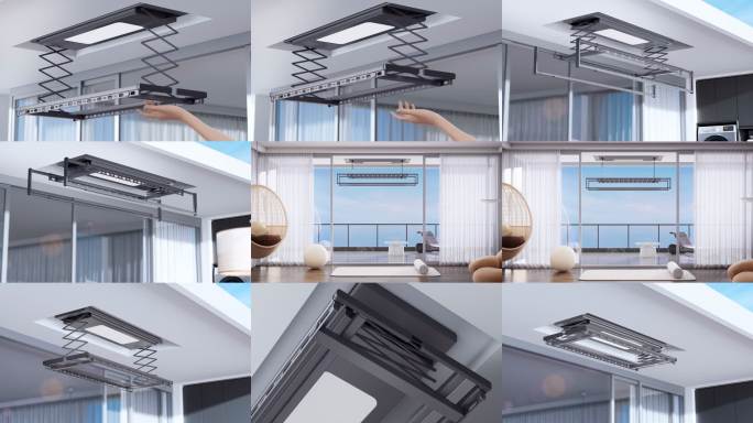 智能升降晾衣架演示