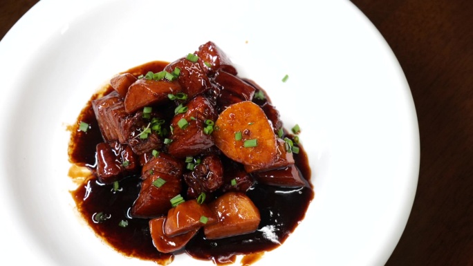 经典红烧肉美食特写