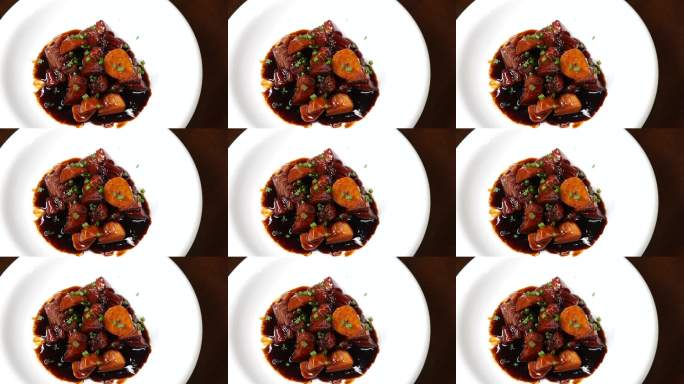 经典红烧肉美食特写