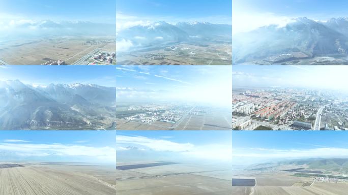 云雾缭绕的门源县城